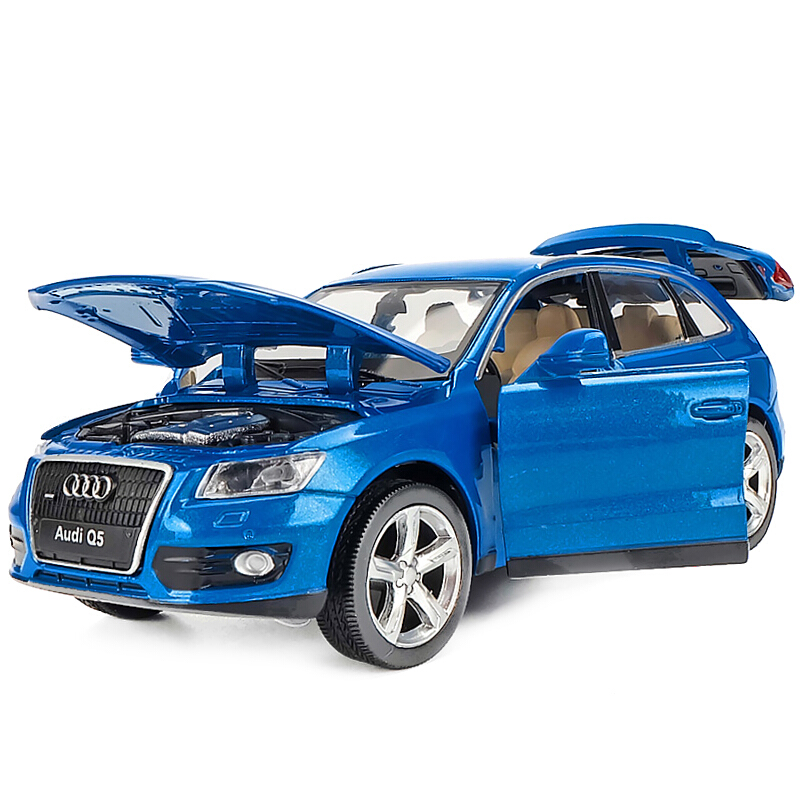 奥迪Q5合金越野车汽车模型仿真车模合金玩具车声光回力男孩玩具车儿童节礼物