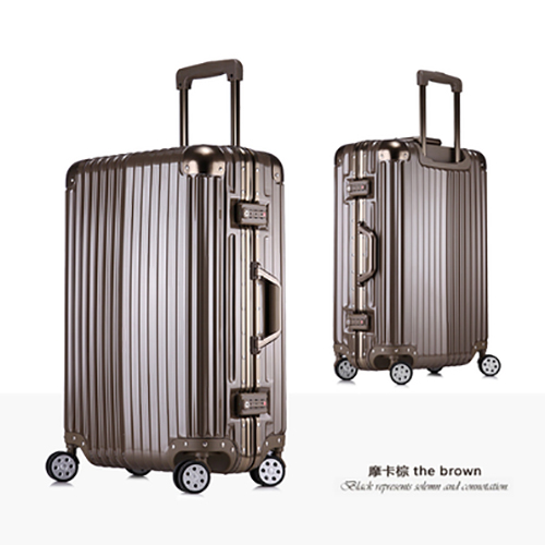 HEEYA韩版拉杆箱时尚行李箱包海关锁 铝合金框万向轮旅行箱