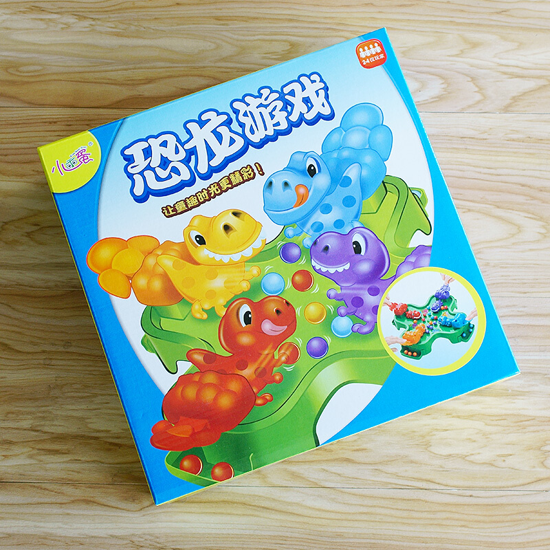 小乖蛋 恐龙游戏 青蛙吃豆玩具儿童亲子互动家庭休闲桌面游戏桌游