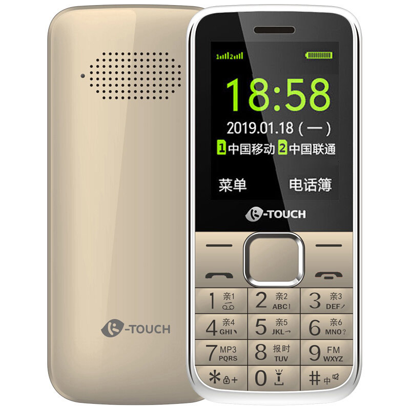 天语（K-TOUCH）Q21 移动/联通2G 直板按键 双卡双待 老人手机 学生备用功能机 红色