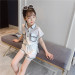 女童套装夏 2019新款韩版儿童中大童夏季无袖短款 潮童装两件套洋气