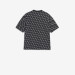 巴黎世家/Balenciaga 黑色印花轻薄针织满饰品牌标识线条宽松T恤衫