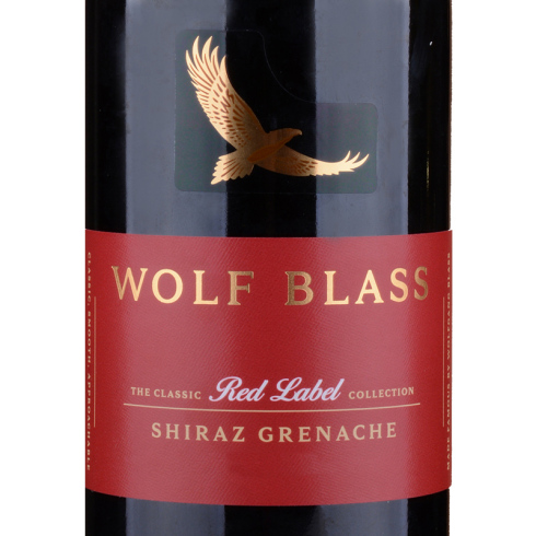 澳大利亚进口 纷赋wolfblass红牌设拉子歌海娜干红葡萄酒 750ml 13.