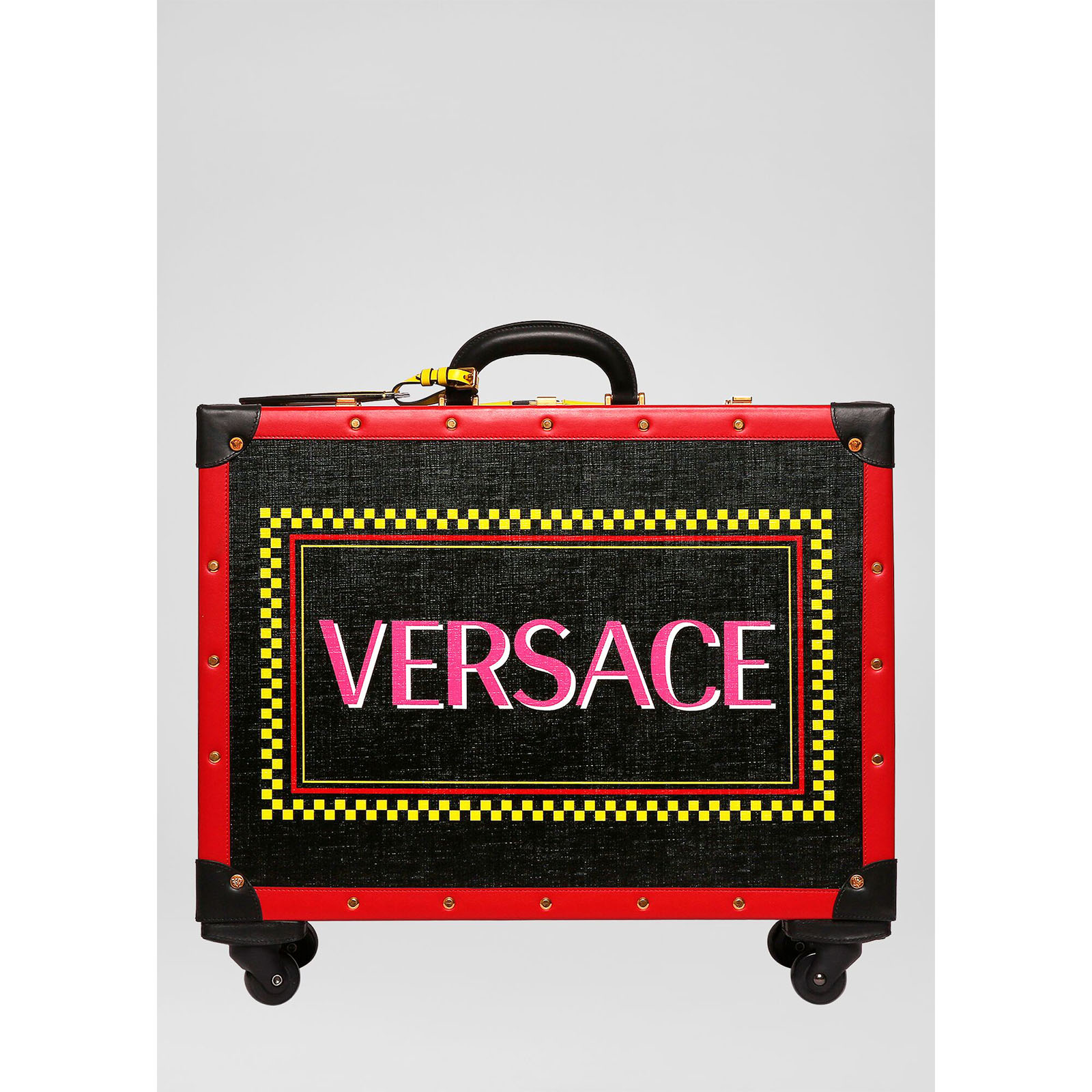 范思哲/Versace 90年代复古风LOGO小号手提箱