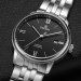 依波(EBOHR)手表 简约商务机械表经典日历商务男表全自动机械防水钢带男手表