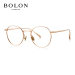 暴龙BOLON 近视眼镜框 复古金属光学眼镜架 BJ7009 B30 玫瑰金镜框