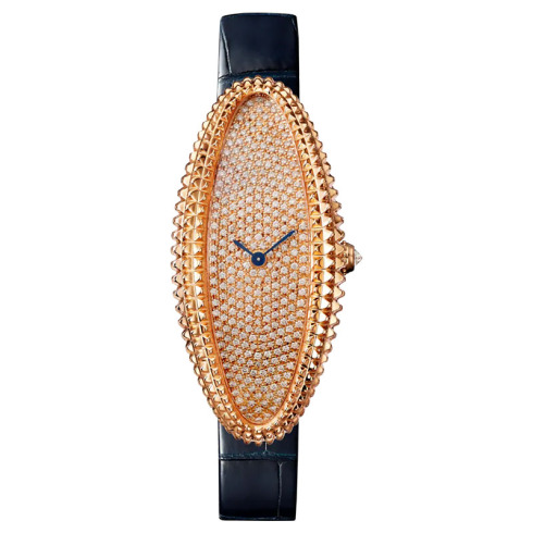 卡地亚/Cartier BAIGNOIRE ALLONGÉE18K玫瑰金腕表