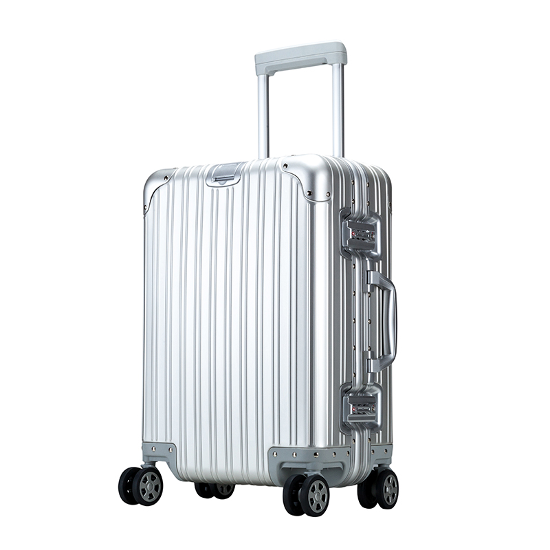 aksen全铝镁铝合金拉杆箱20寸男商务旅行箱金属行李箱万向轮登机箱子