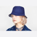 迪奥/Dior TEDDY D CD OBLIQUE蓝色窄帽檐渔夫帽