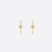 迪奥/Dior 镶嵌钻石和珍珠母贝八芒星耳环
