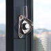 雨花泽（Yuhuaze）不锈钢窗锁勾3个装 移门窗锁月牙锁 窗户锁扣玻璃窗户钩锁
