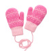 【优品汇】儿童手套女冬包套3-5岁小孩双层加厚保暖幼儿园包指连指手套 K17