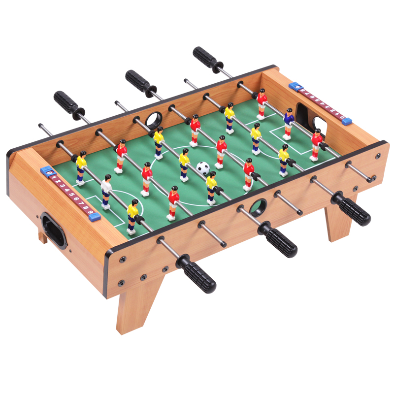 皇冠玩具（ HUANGGUAN ）升级6杆桌上足球台 木制桌面足球
