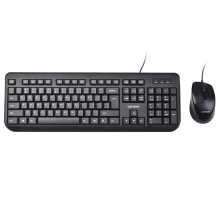 联想（Lenovo） 键盘鼠标套装有线USB家用办公游戏笔记本电脑键盘鼠标黑色