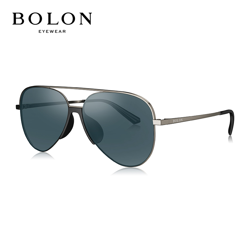 暴龙BOLON太阳镜男款经典时尚眼镜飞行员框框墨镜BL7030C10