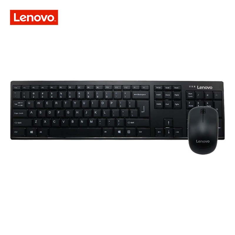 联想（Lenovo）无线键盘鼠标套装 办公键鼠台式电脑笔记本家用 104键全尺寸人体工学 KN100
