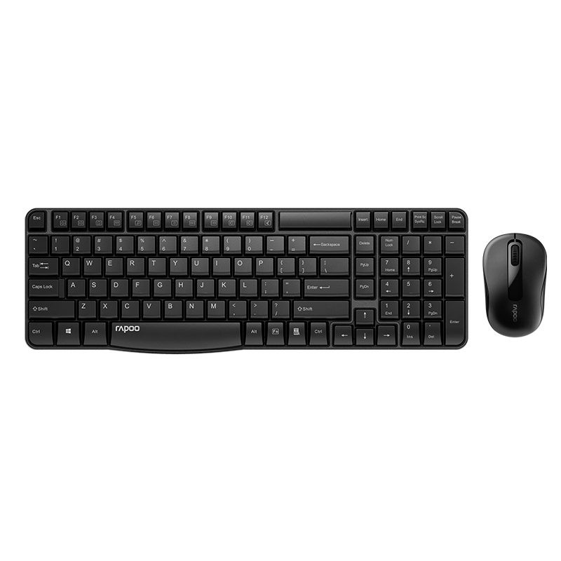 雷柏（Rapoo） X1800S 键鼠套装 无线键鼠套装 办公键盘鼠标套装 防泼溅 电脑键盘 