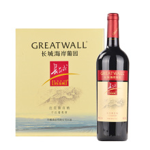 长城（GreatWall ) 红酒 海岸葡园红庄解百纳干红葡萄酒 750ml*6 瓶12.5%vol