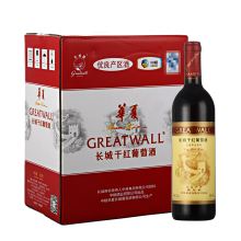 长城（GreatWall）红酒 华夏葡园优良产区解百纳干红葡萄酒12 %vol750ml*6瓶