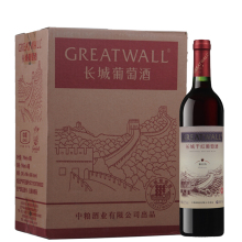 中粮长城（GreatWall）12.5%vol红酒 解百纳干红葡萄酒 整箱装 750ml*6瓶