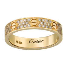 卡地亚/Cartier LOVE结婚戒铺镶钻石