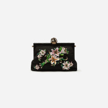杜嘉班纳/Dolce&Gabbana VANDA 大号刺绣装饰锦缎手袋