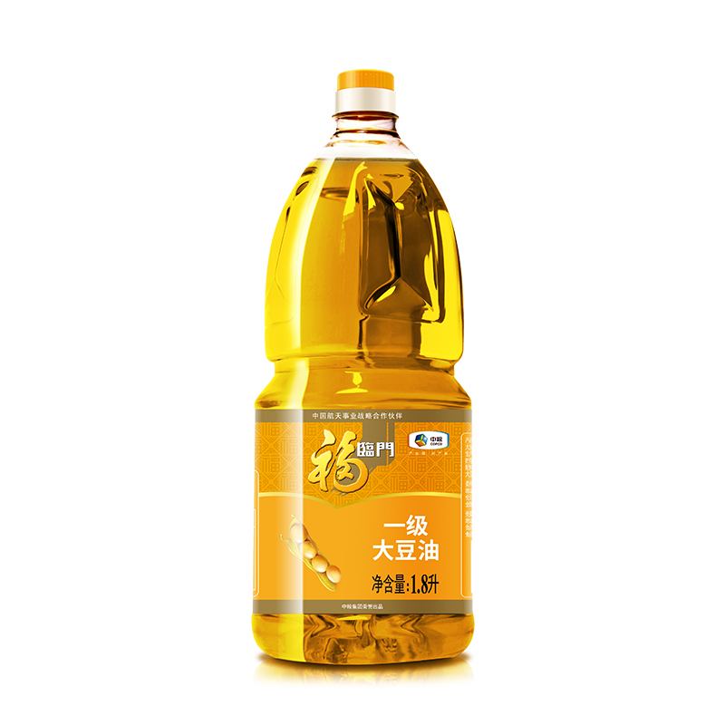  福临门 食用油 一级大豆油 1.8L 中粮出品