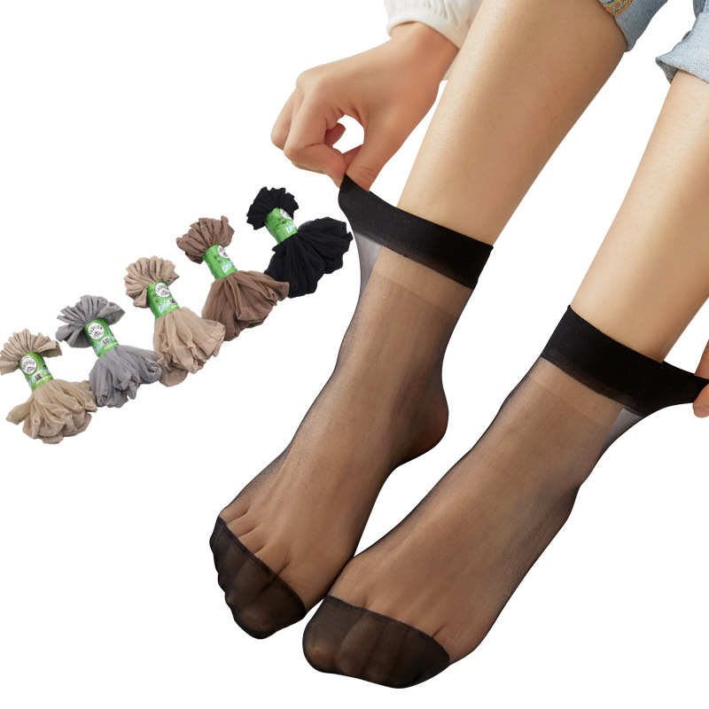 【优品汇】【10双】女式水晶袜夏季水晶袜女士短丝袜对对袜子糖果袜  ZK187