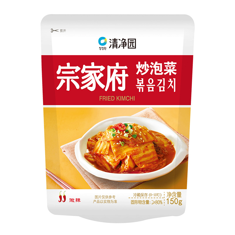清净园宗家府炒泡菜150g韩国韩式泡菜韩式小菜袋装辣白菜