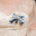洛丽塔 森系婚礼新娘 香槟胸花一对新郎新娘