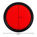 得力（deli） 印台印章财务专用快干秒干印台印泥 财会用品 红色φ95mm圆形塑壳 9870